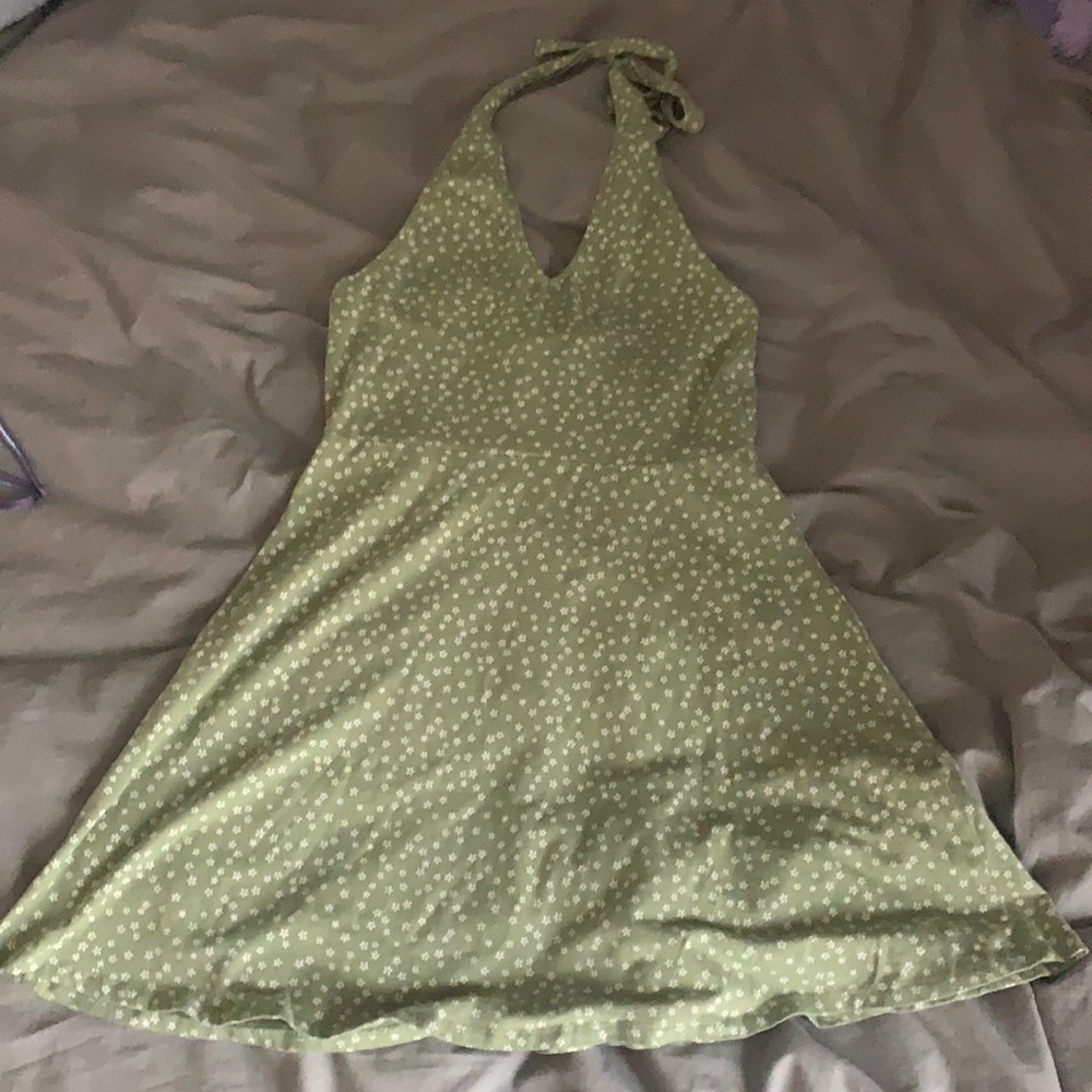 halter patterned dress